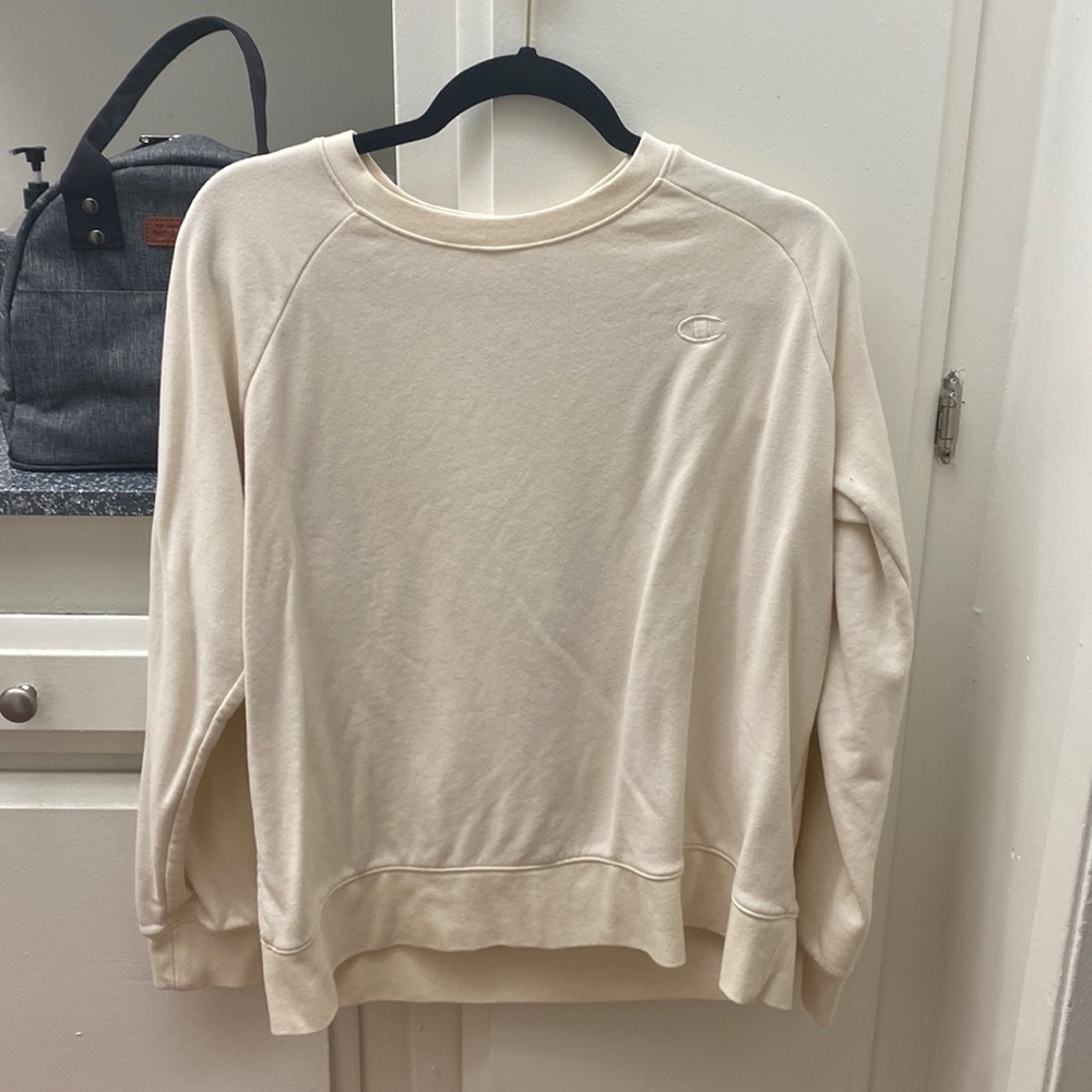 Cream colored Champions Sweater